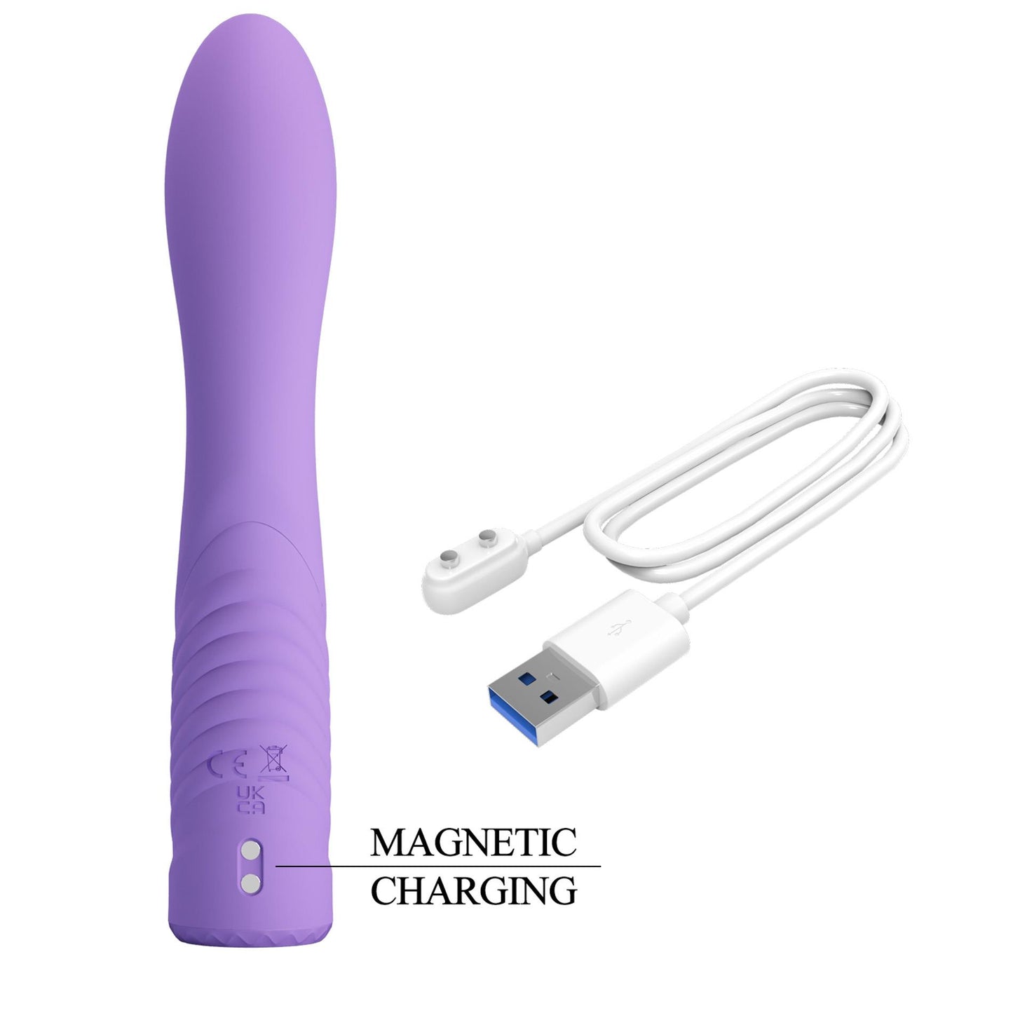 Silikonowy wibrator króliczek Pretty Love Elivia 10 funkcyjny punkt G USB