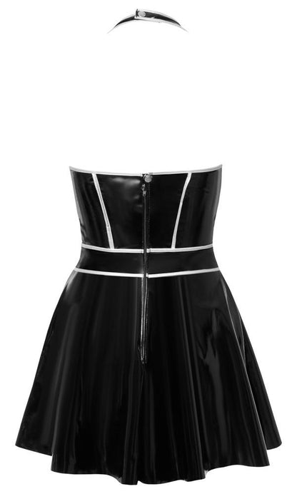 Vinyl dress w. silver XL