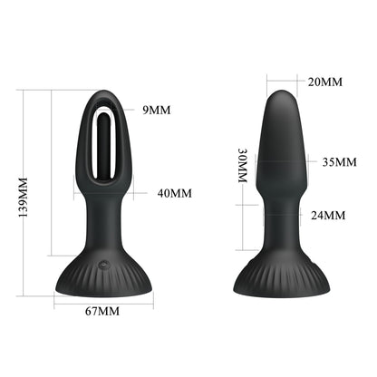PRETTY LOVE - HUBERT, 7 wiggling settings, Silicone