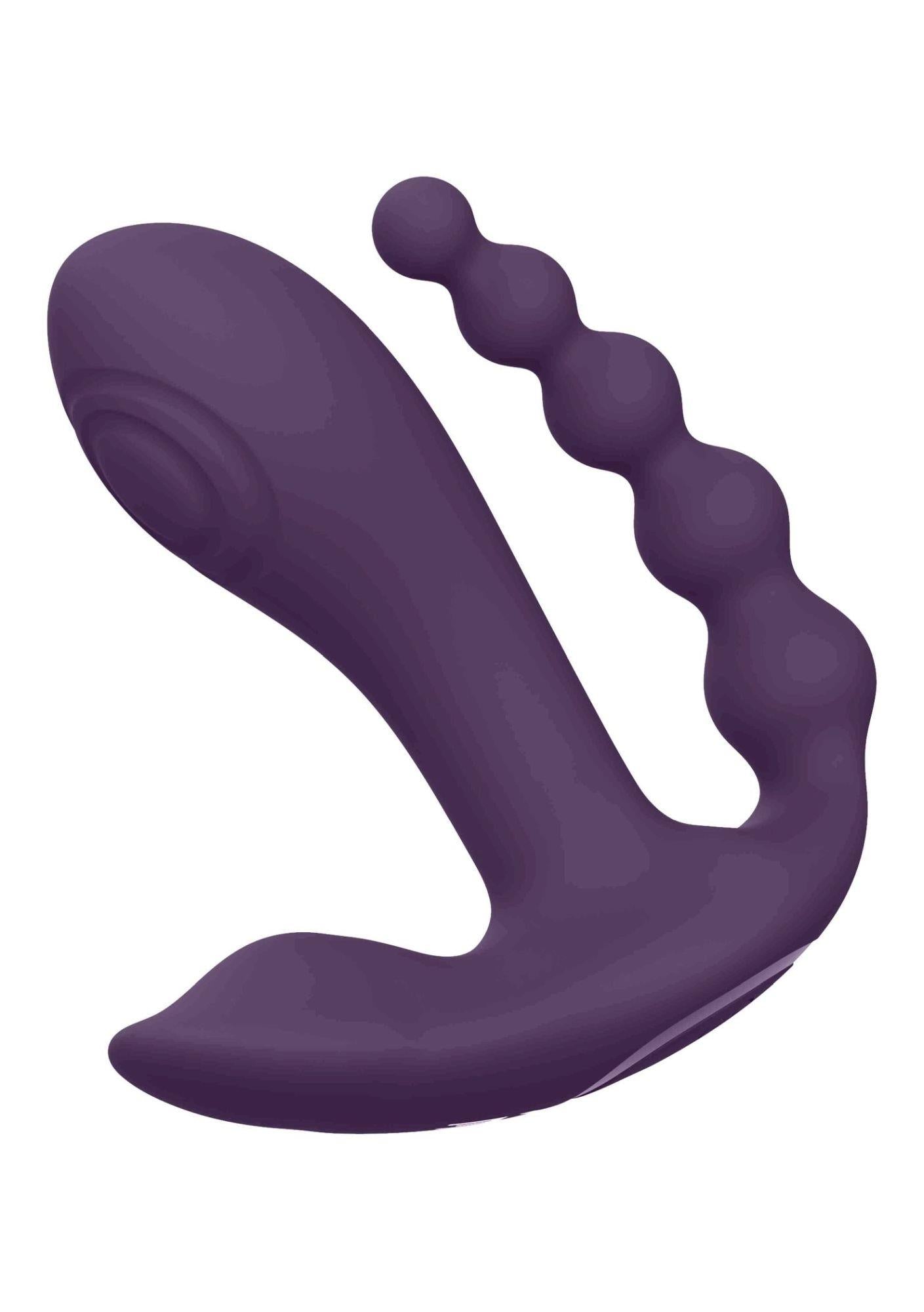 Wibrator analny Kata Vive fioletowy z pilotem USB