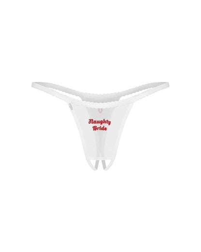 Komplet bielizny erotycznej Weddya Bride 3częściowy Obsessive L/XL