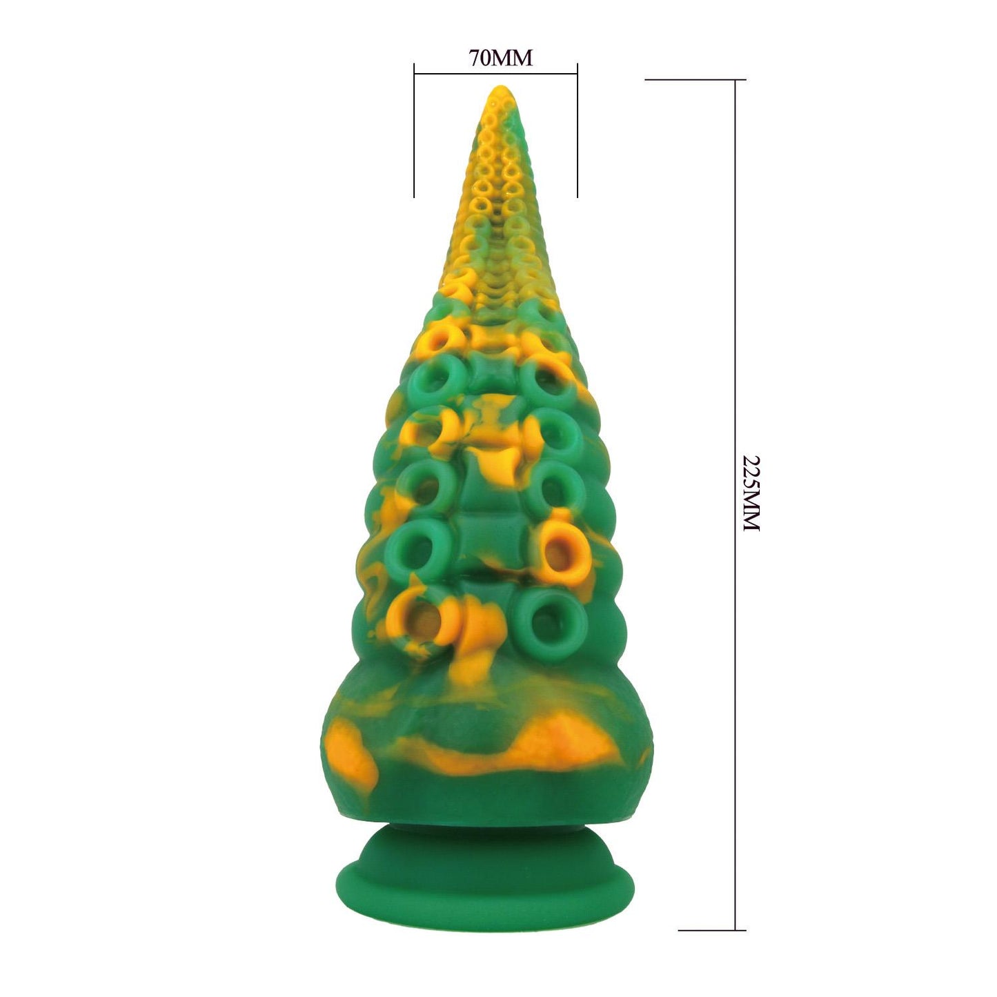 Dildo silikonowe Abyssal Colossus Power Monsters żłobione 22,5 cm