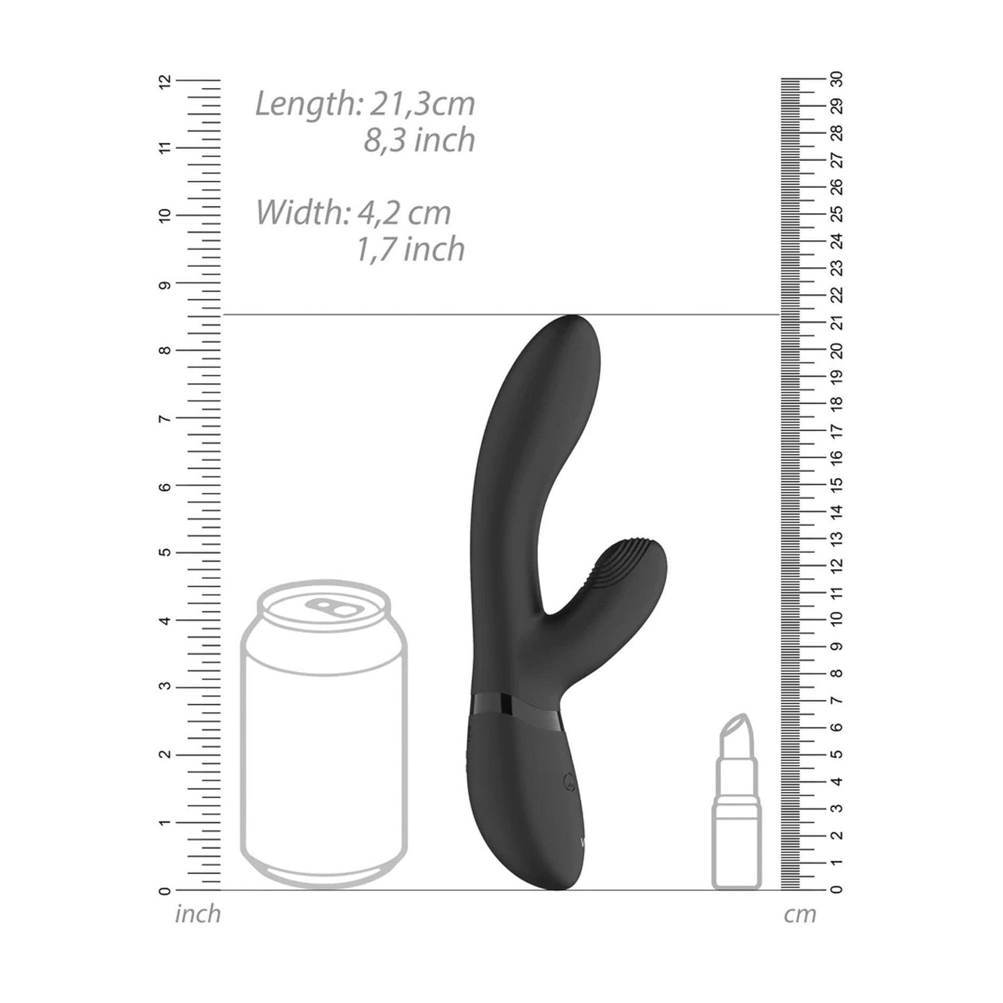 Kyra - Pulse Clitoral Rabbit - Black