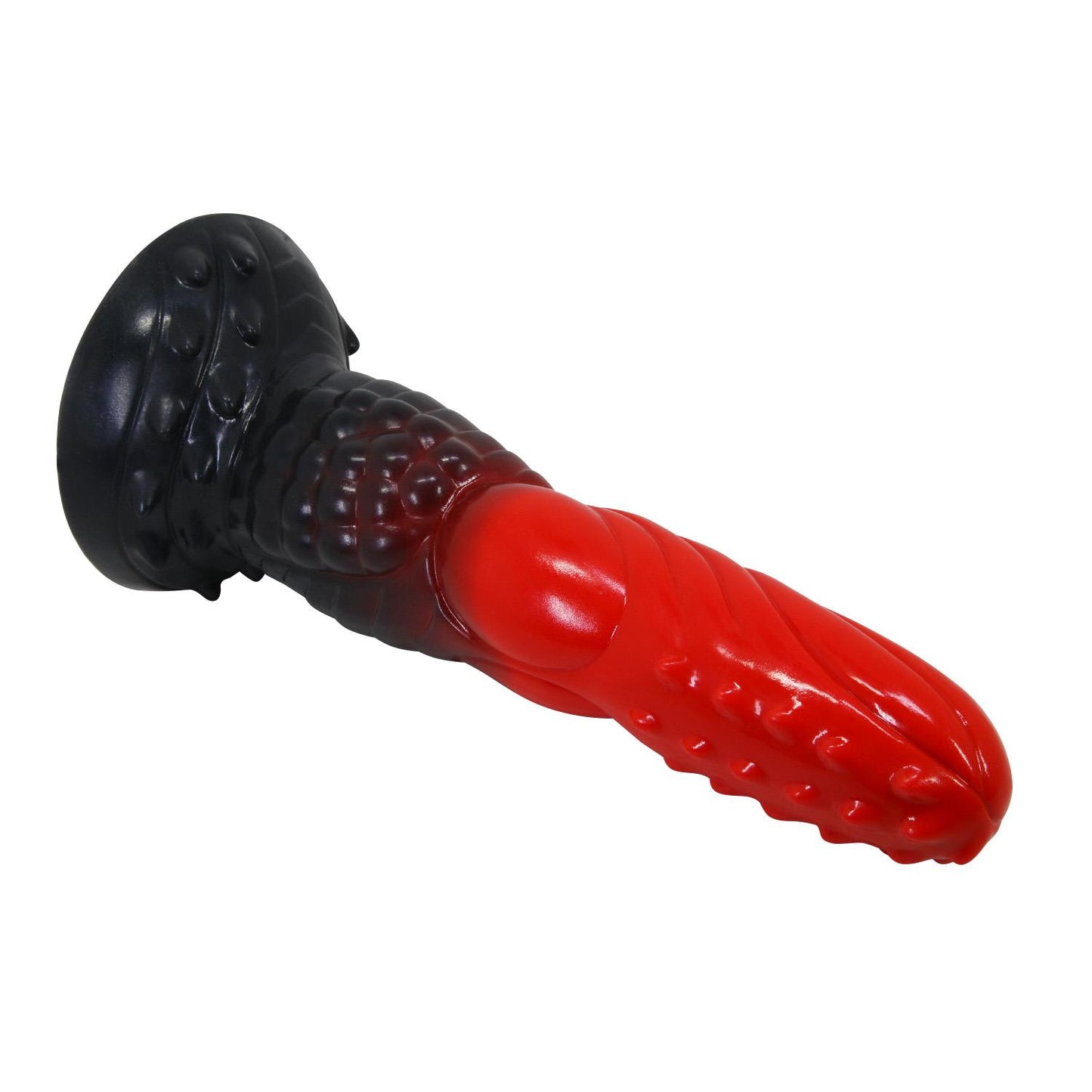Dildo silikonowe pofalowane Power Monsters Fire Dragon 24.5 cm