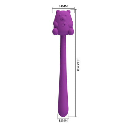Stymulator łechtaczki Pretty Love Cute Bear silikonowy 7 wibracji USB