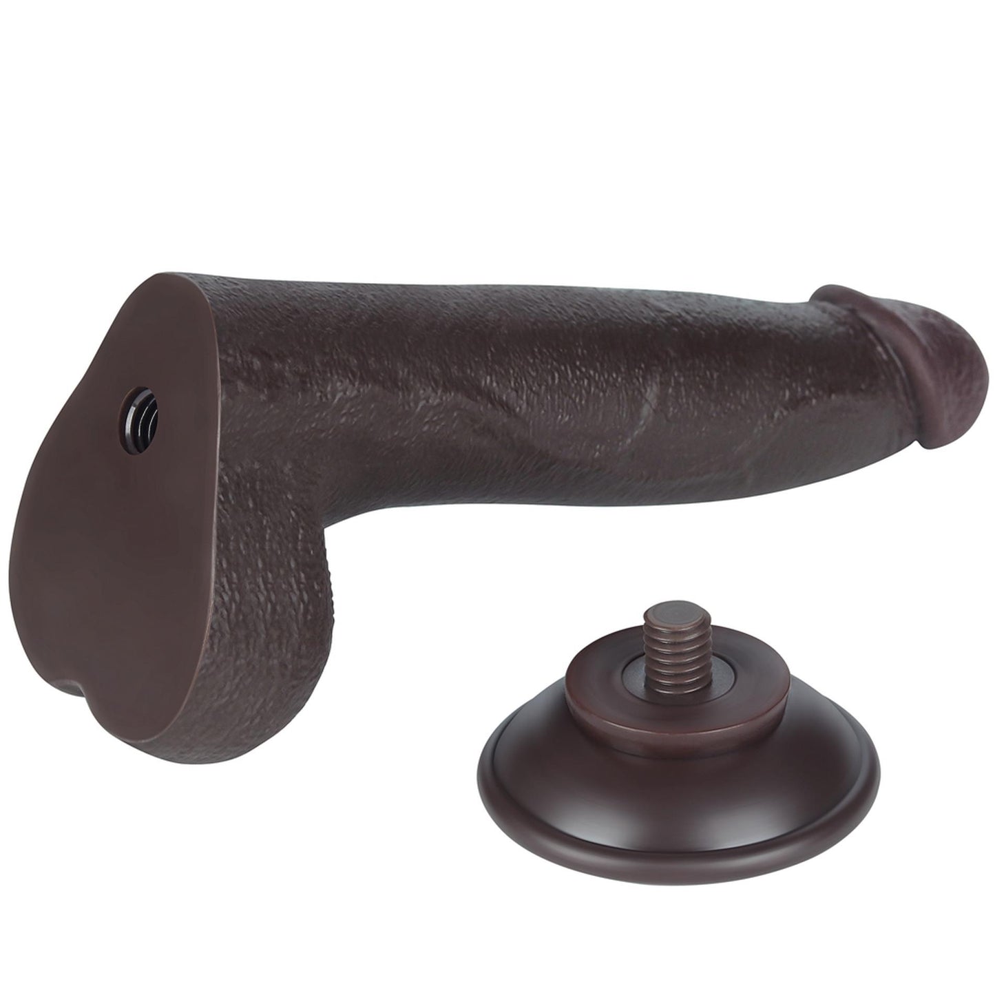 8.5'' Sliding Skin Dual Layer Dong Black
