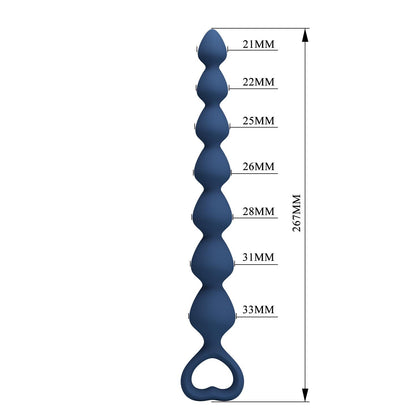 Koraliki analne silikonowe Mr. Play duże wodoodporne 27 cm