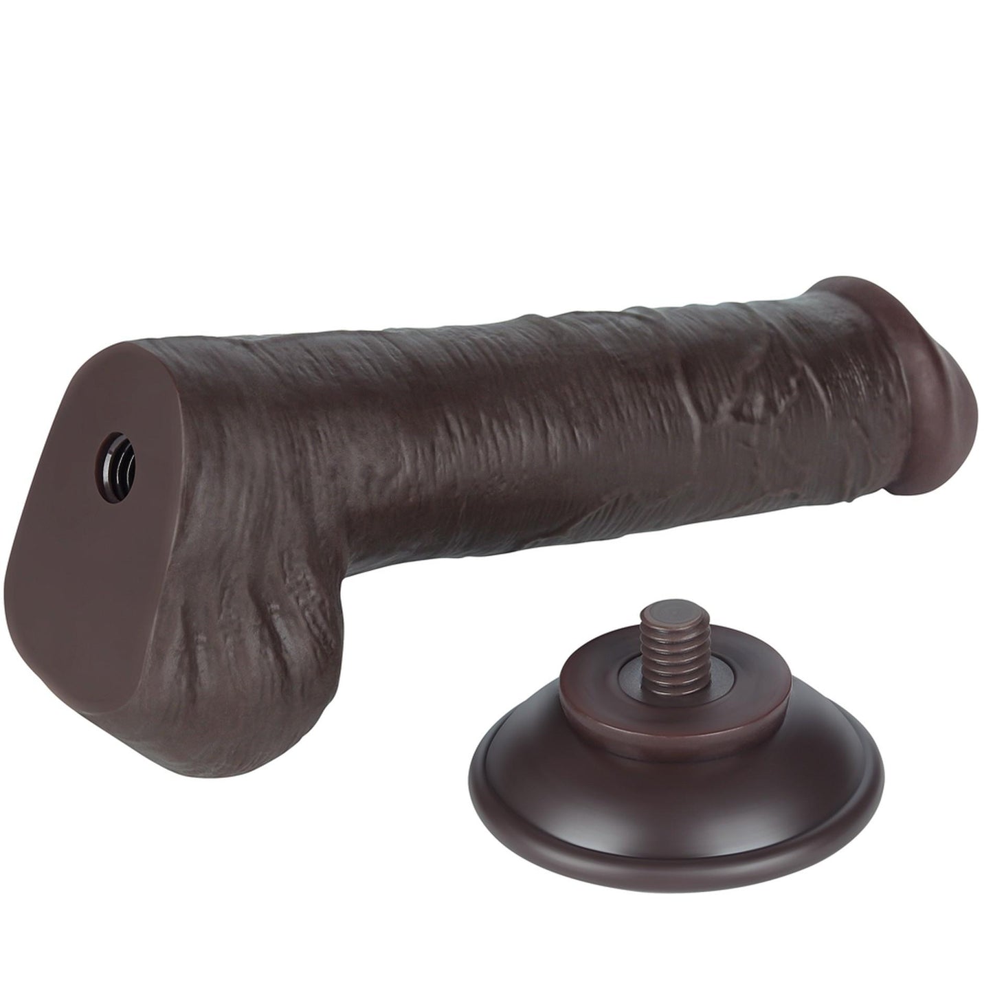 8'' Sliding Skin Dual Layer Dong Black