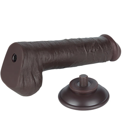 8'' Sliding Skin Dual Layer Dong Black