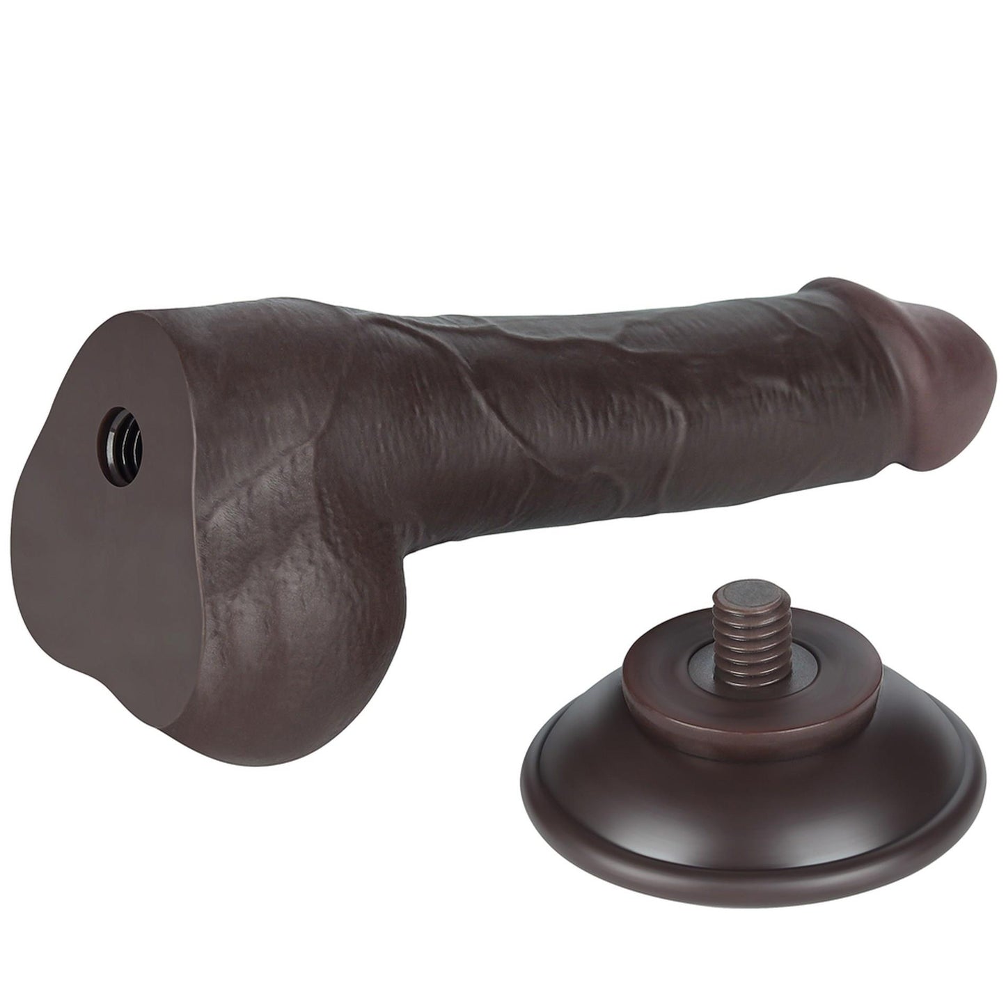 7.5'' Sliding Skin Dual Layer Dong Black