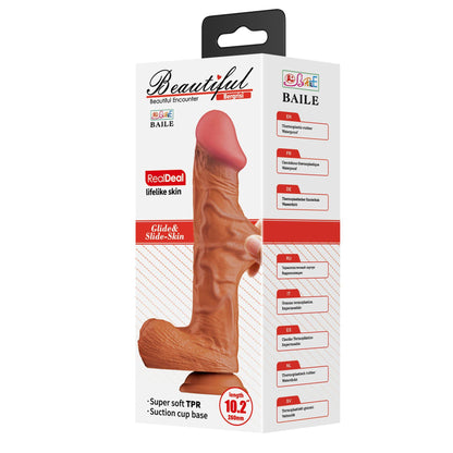 Dildo realistyczne zakrzywione Baile Bergrisi 26 cm