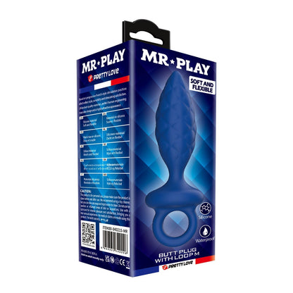 Korek analny silikonowy z pętlą Mr. Play rozmiar M.