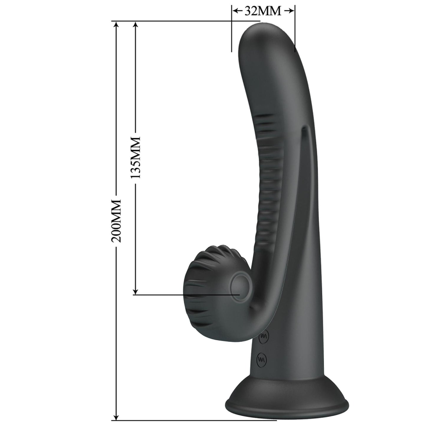Wibrator króliczek Pretty Love Selma Snail Rabbit czarny USB 20 cm