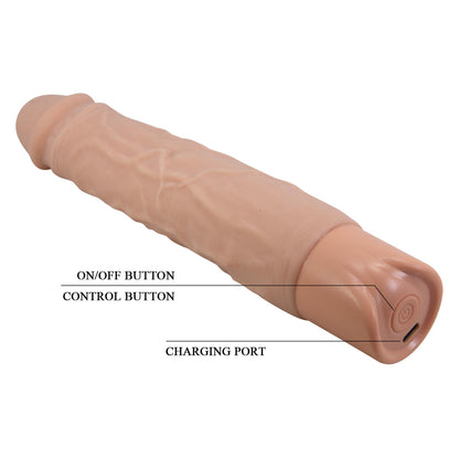 Wibrator realistyczny Pretty Love Osric cielisty USB 22 cm