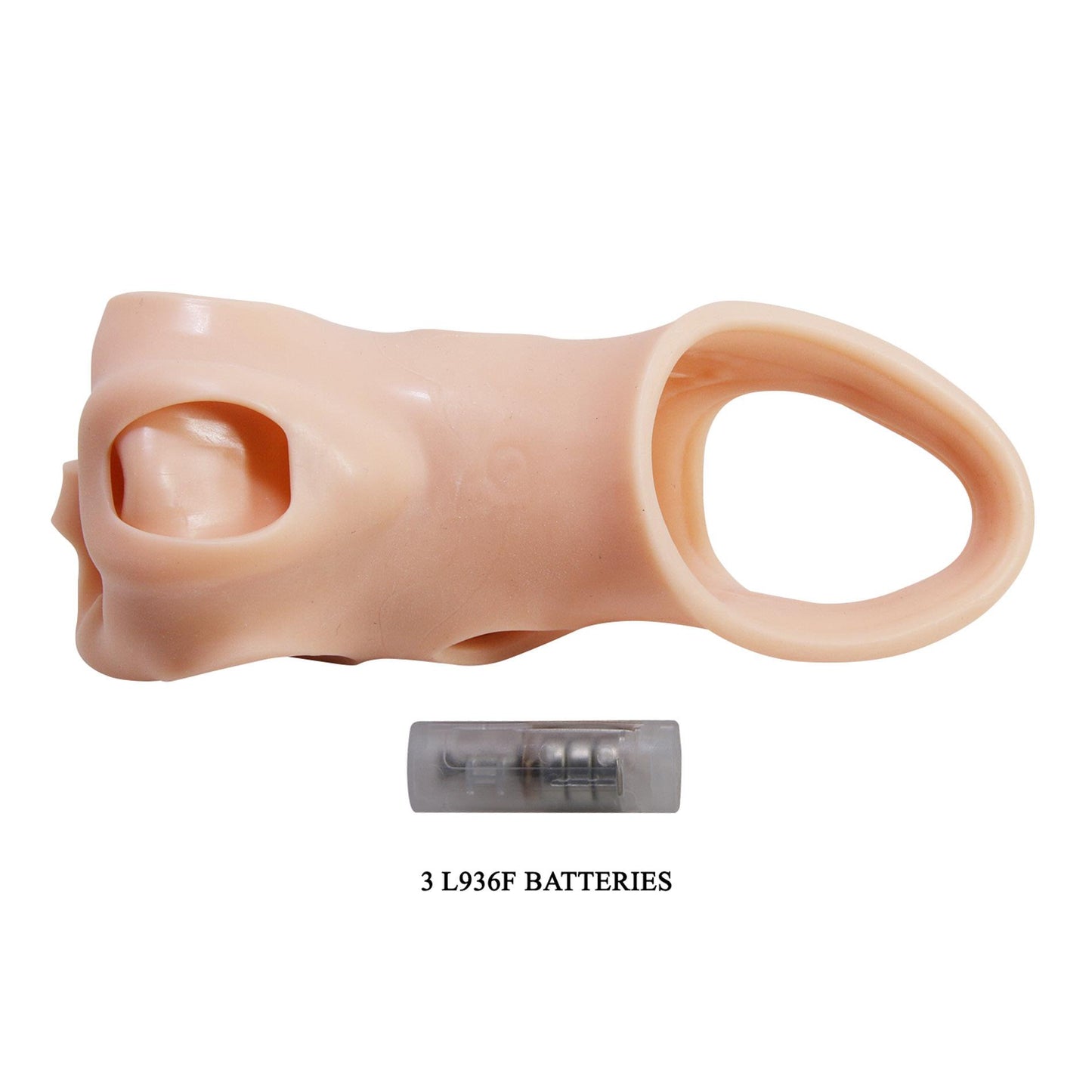 Realistyczna wibrująca nakładka na penisa Pretty Love 22 cm
