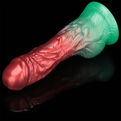 8'' Dual Density Silicone Inflatable Dildo