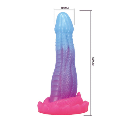 Dildo silikonowe faliste Power Monsters Void Python 20.5 cm
