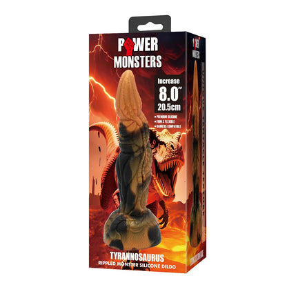 Dildo silikonowe faliste monster Tyrannosaurus Power 20.5 cm
