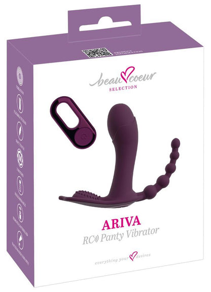 Wibrator Ariva Panty beau coeur z pilotem USB
