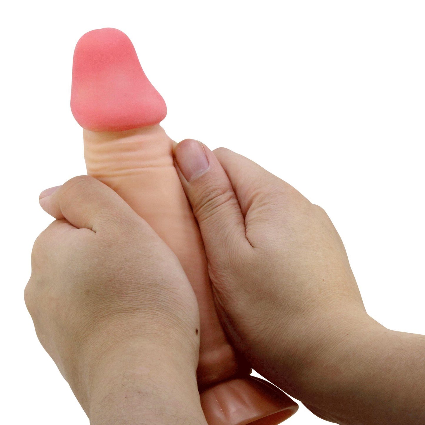 Dildo realistyczne Baile Sliding Skin cieliste 19 cm z przyssawką