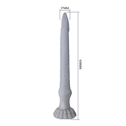 Dildo silikonowe pofalowane Basilisk Power Monsters 43 cm