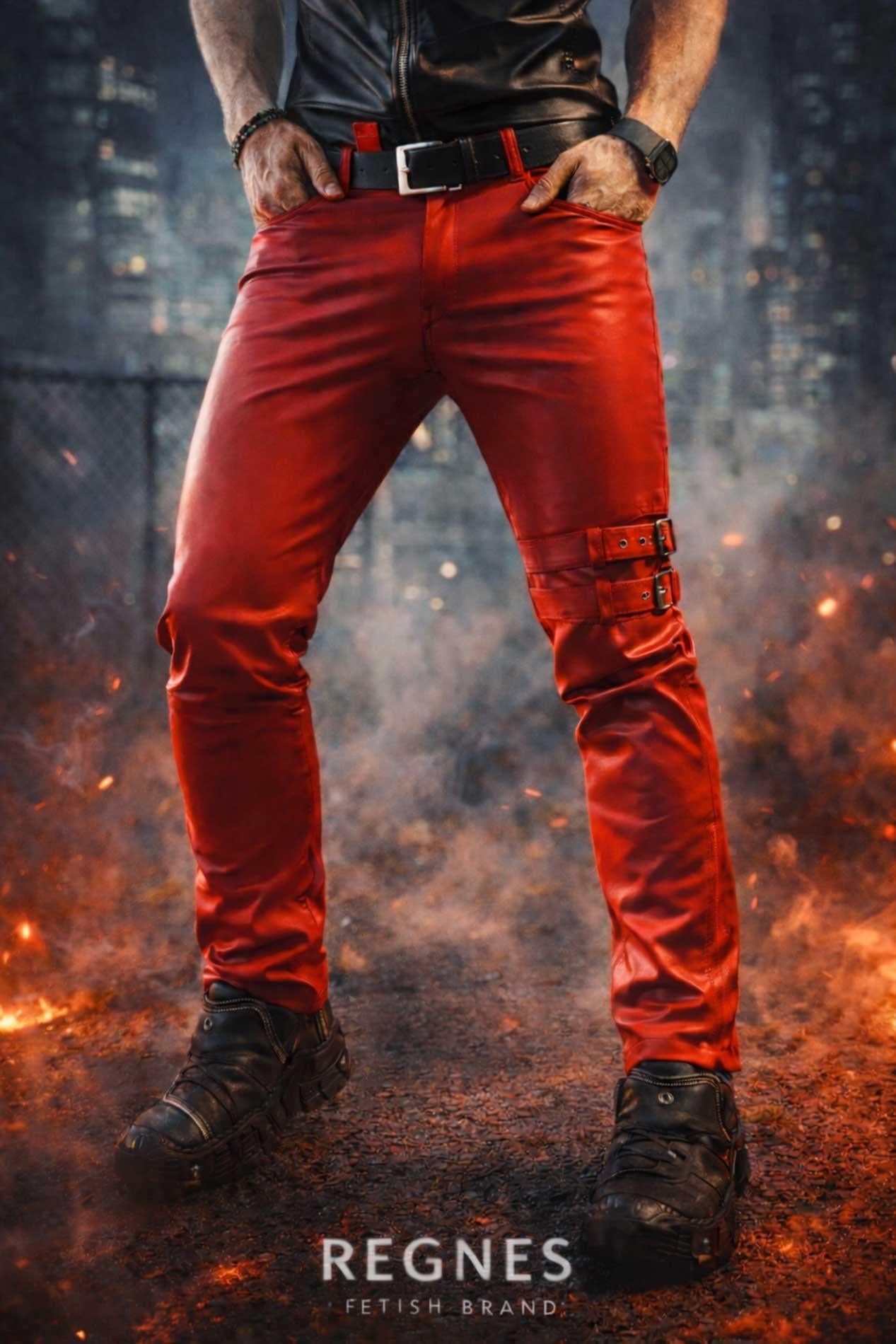 RMTommaso002 - red trousers - S