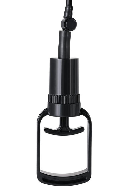 A-TOYS, Penis Pump, PVC, Black, 23.5 cm 3 cock rings included