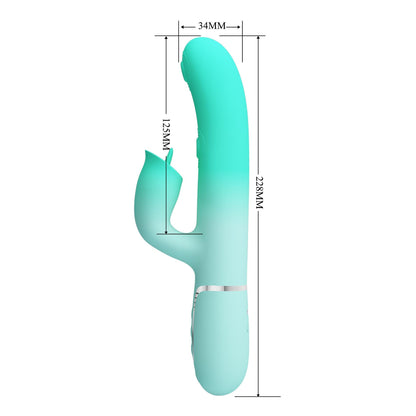 Wibrator króliczek Pretty Love Gigi silikonowy 7 pulsacji 7 lizania USB