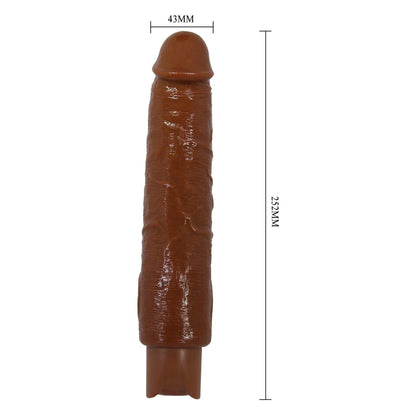 Realistyczny wibrator dildo Pretty Love Soren brązowy USB