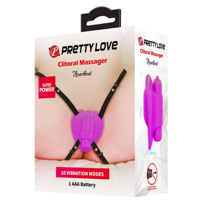 Stymulator łechtaczki Pretty Love Heartbeat 10 wibracji