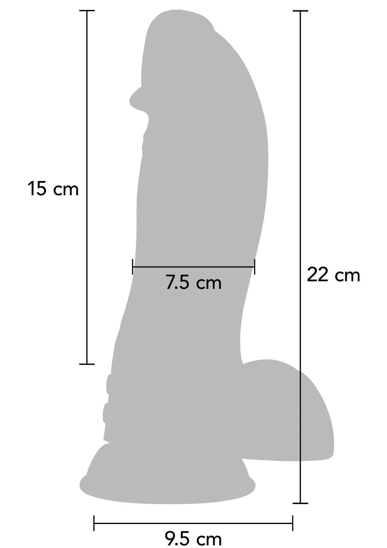 Dildo wibrujące dinozaur Hidden Desire czarny 22 cm