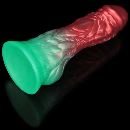 8'' Dual Density Silicone Inflatable Dildo