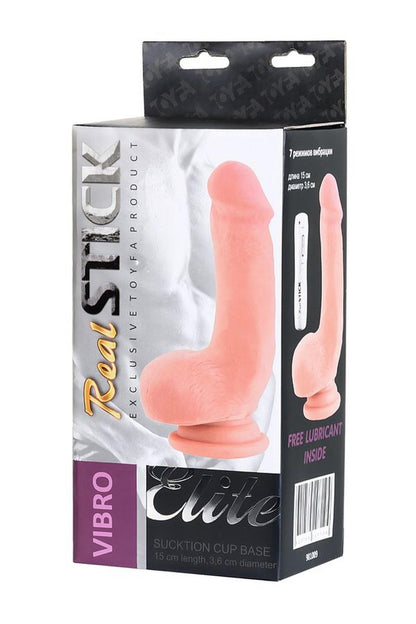 Realistyczny Wibrator Gerard RealStick Elite z Pilotem Cielisty 18,5 cm