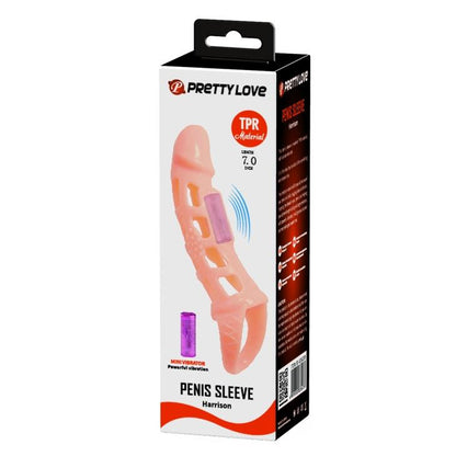 Teksturowana superelastyczna przedłużka na penisa Pretty Love Harrison