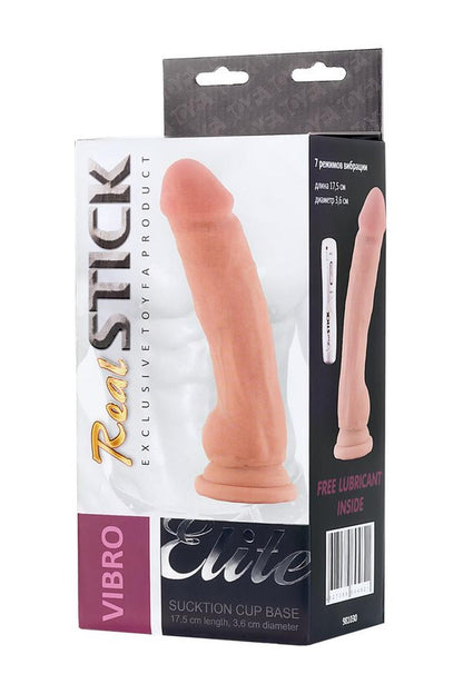 Wibrator realistyczny RealStick Elite z przyssawką pilot 17 cm
