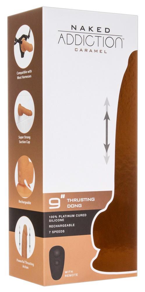 9" Thrusting Dong RC Caramel