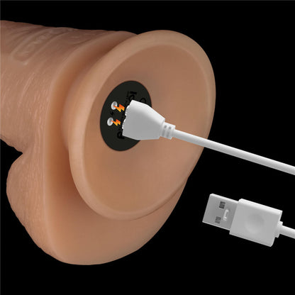 8'' Vibrating Power Basics Cock