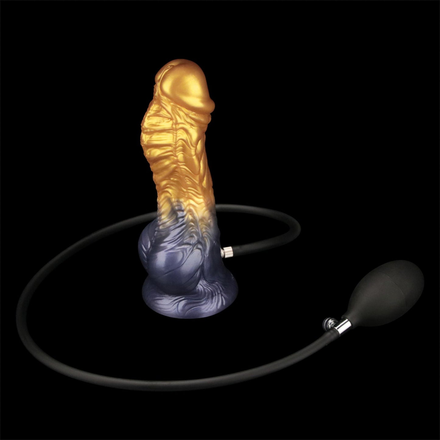 8'' Dual Density Silicone Inflatable Dildo