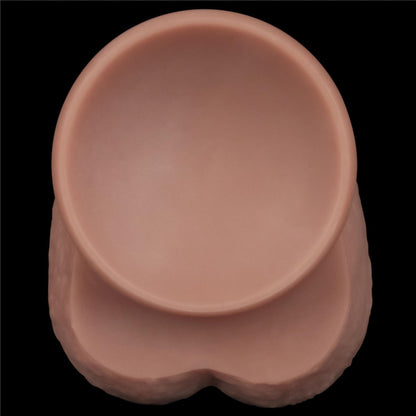 14.5'' Dual Layered Bendable Silicone Cock XXL(Flesh)