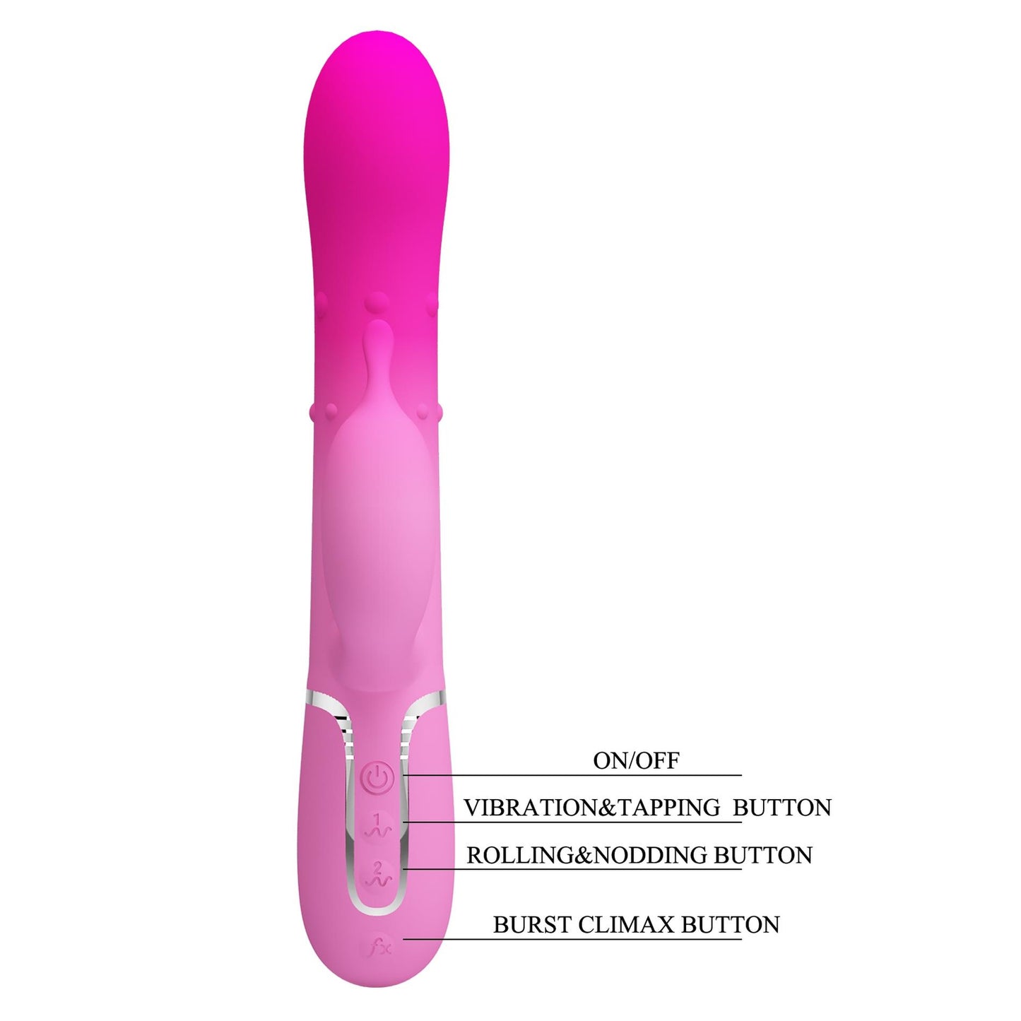 Wibrator króliczek Pretty Love Shima 7 wibracji 4 rotacje