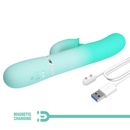 Wibrator króliczek Pretty Love Gigi silikonowy 7 pulsacji 7 lizania USB
