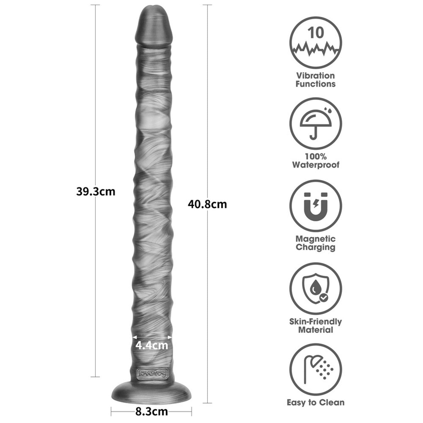 16" King Sized Vibrating Vibrax Slider