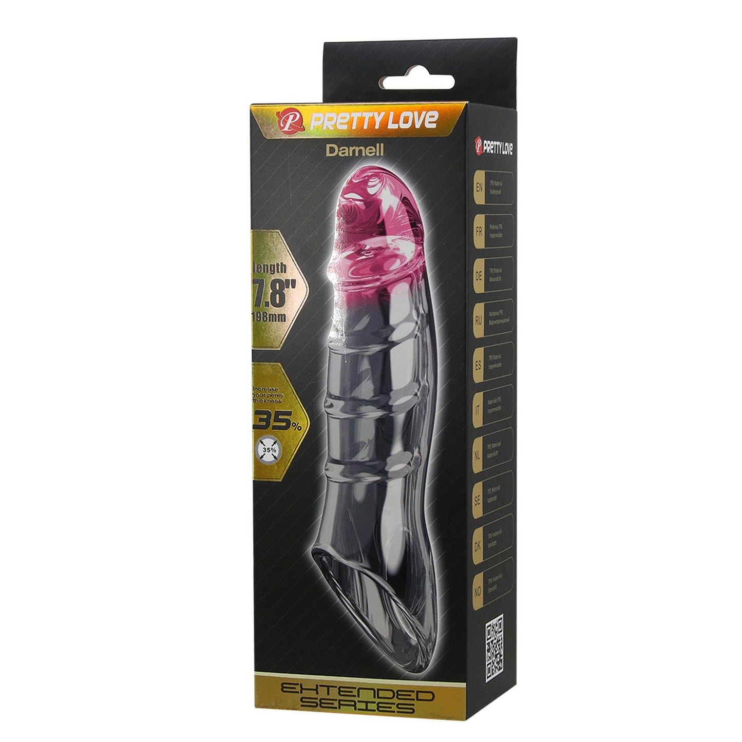 Pretty Love Penis Sleeve – Damell Clear Pink