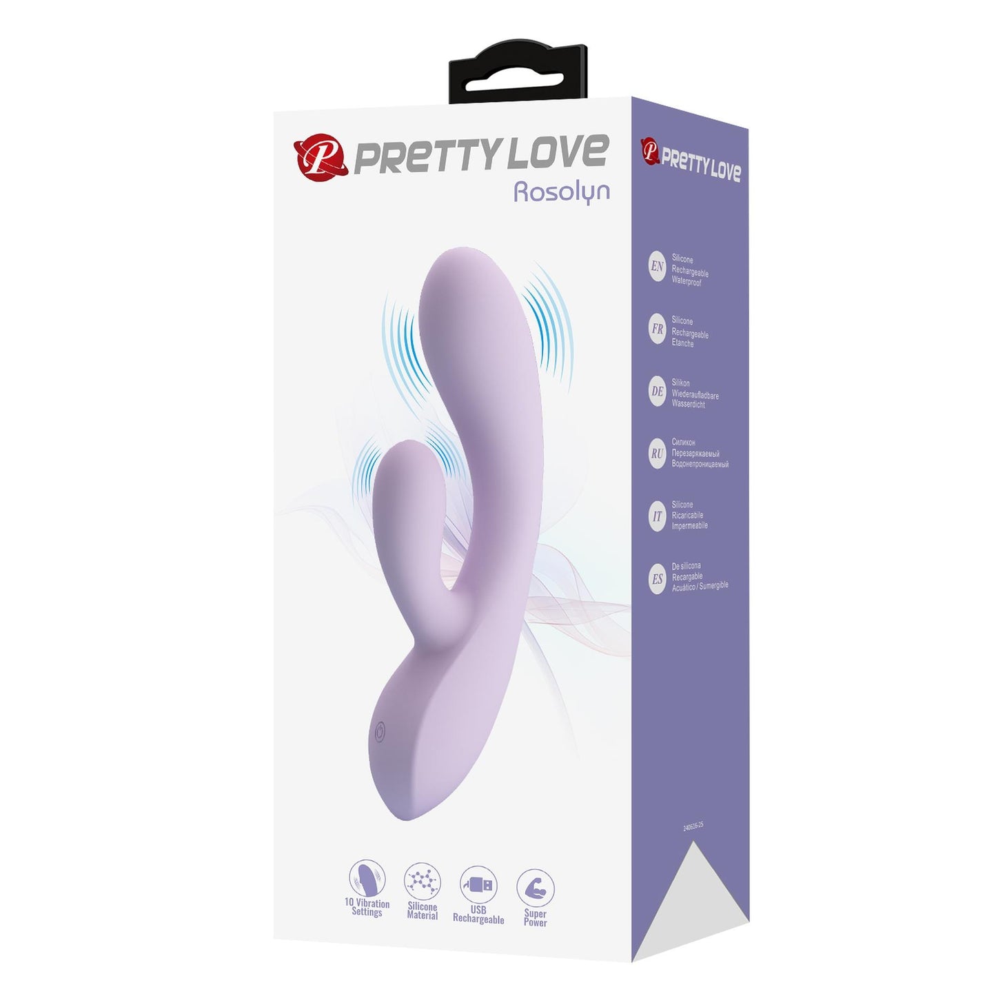 Wibrator króliczek silikonowy Rosolyn Pretty Love USB 10 trybów