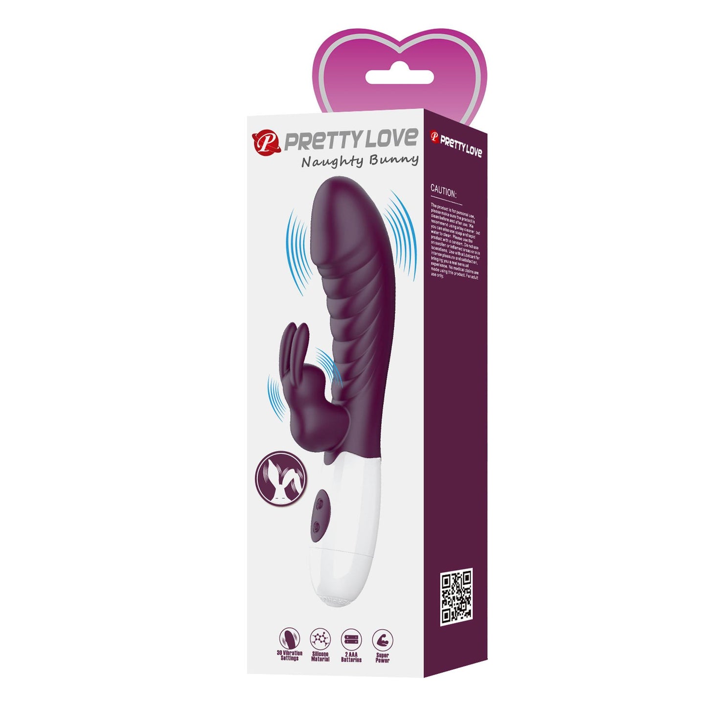 PRETTY LOVE - Naughty Bunny 30 functions Dark Purple