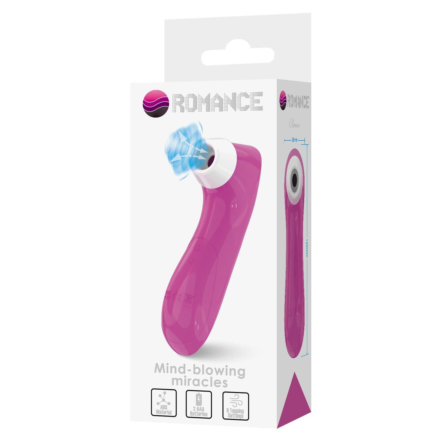 Stymulator ssący łechtaczki Breeze Romance różowy kompaktowy