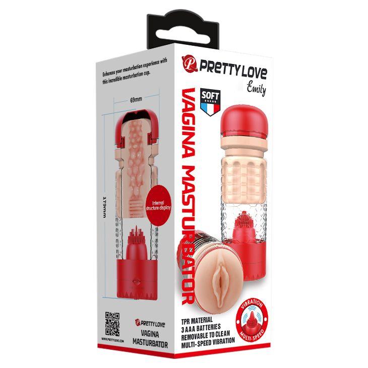 PRETTY LOVE - EMILY Vagina Masturbator Red