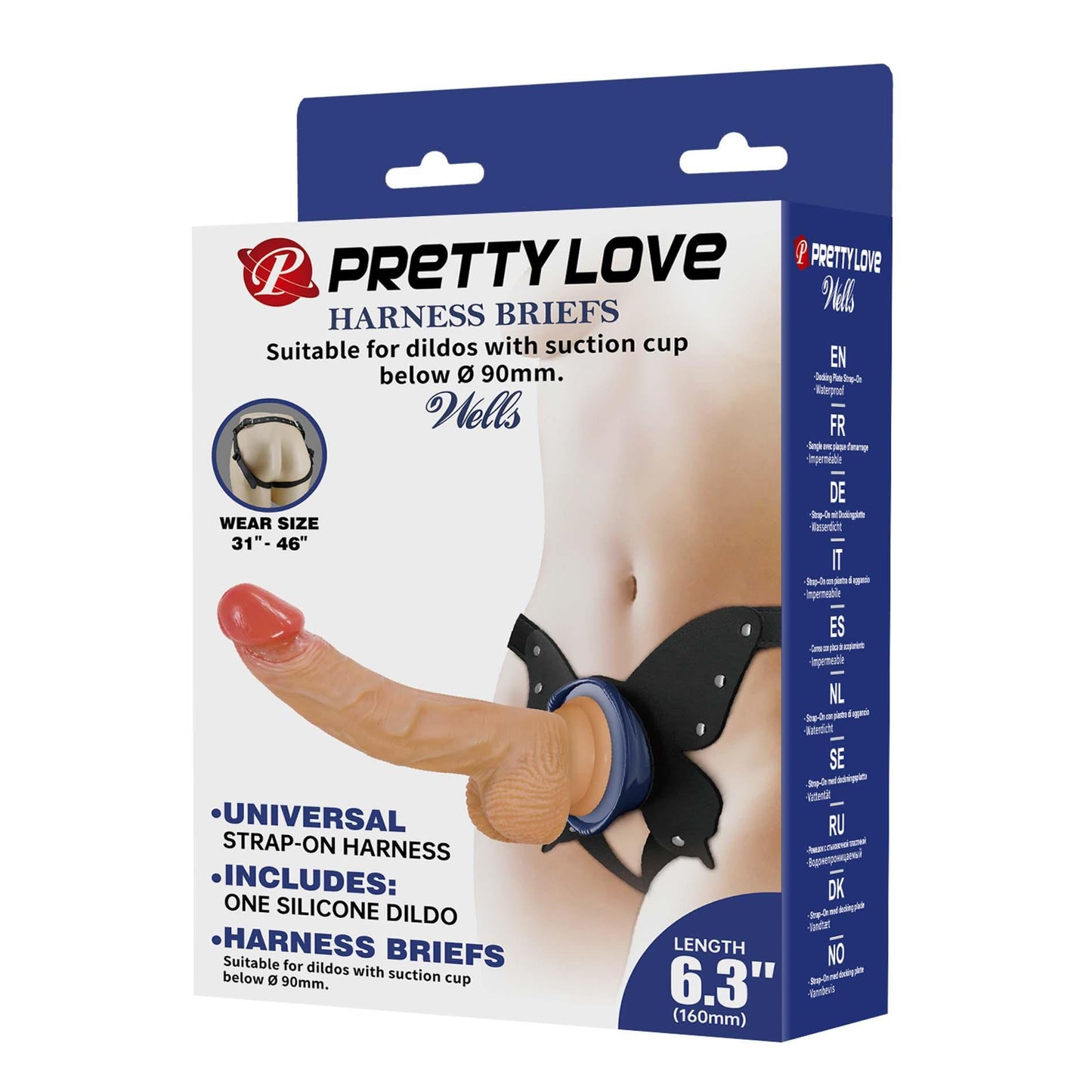Strapon silikonowy Pretty Love Wells realistyczny 16 cm