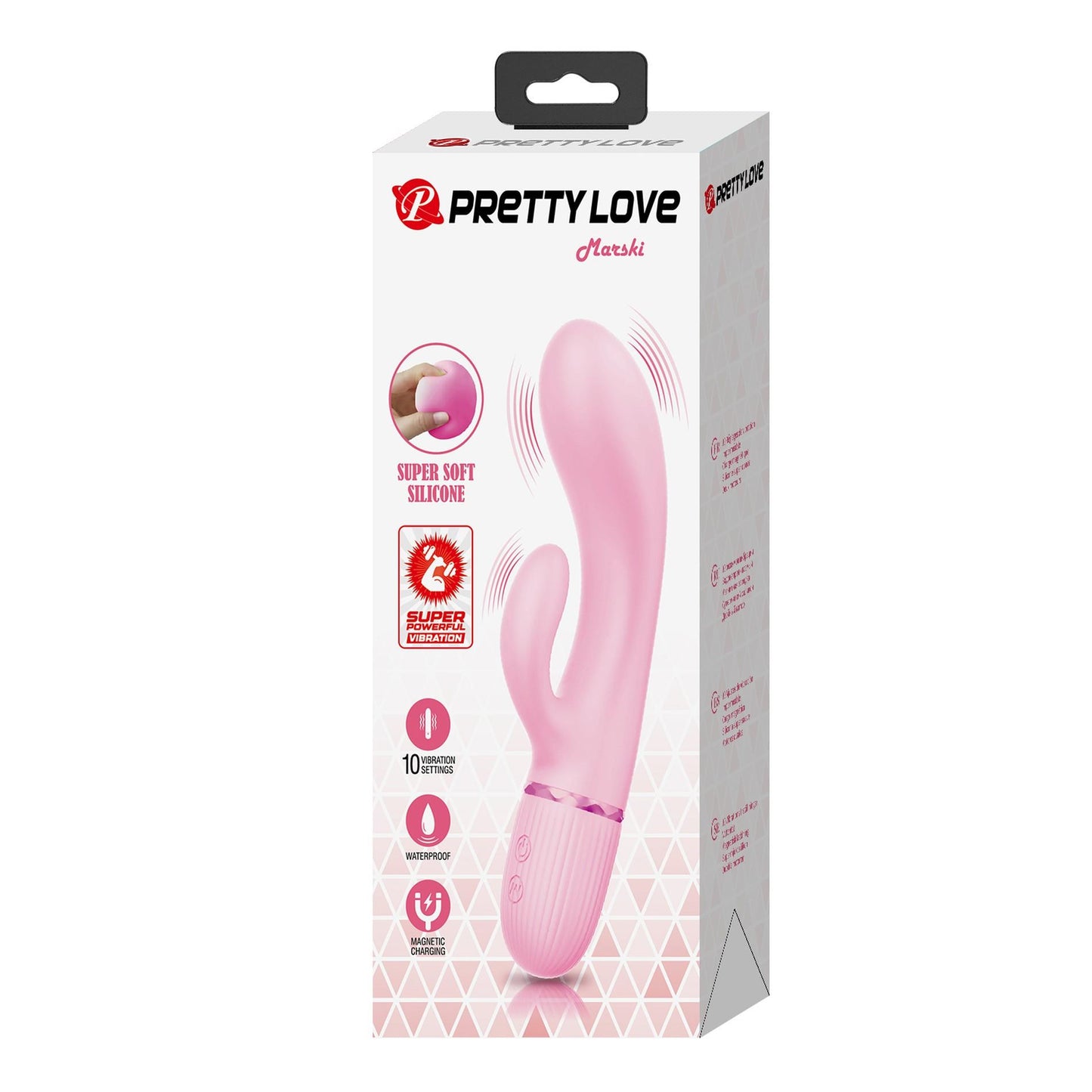 Wibrator króliczek silikonowy Pretty Love Marski 10 funkcji