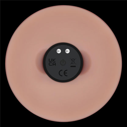 9" Vibrating Sliding Skin Pro II Dual Layer Silicone Dong